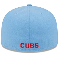 Casquette ajustée 59FIFTY New Era Royal/Bleu clair des Chicago Cubs Gameday Sideswipe pour hommes