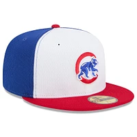 Men's New Era Royal/Red Chicago Cubs 2025 MLB Clubhouse 59FIFTY Fitted Hat