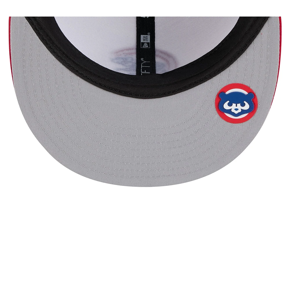 Men's New Era Royal/Red Chicago Cubs 2025 MLB Clubhouse 59FIFTY Fitted Hat
