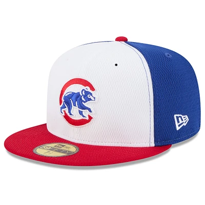 Men's New Era Royal/Red Chicago Cubs 2025 MLB Clubhouse 59FIFTY Fitted Hat