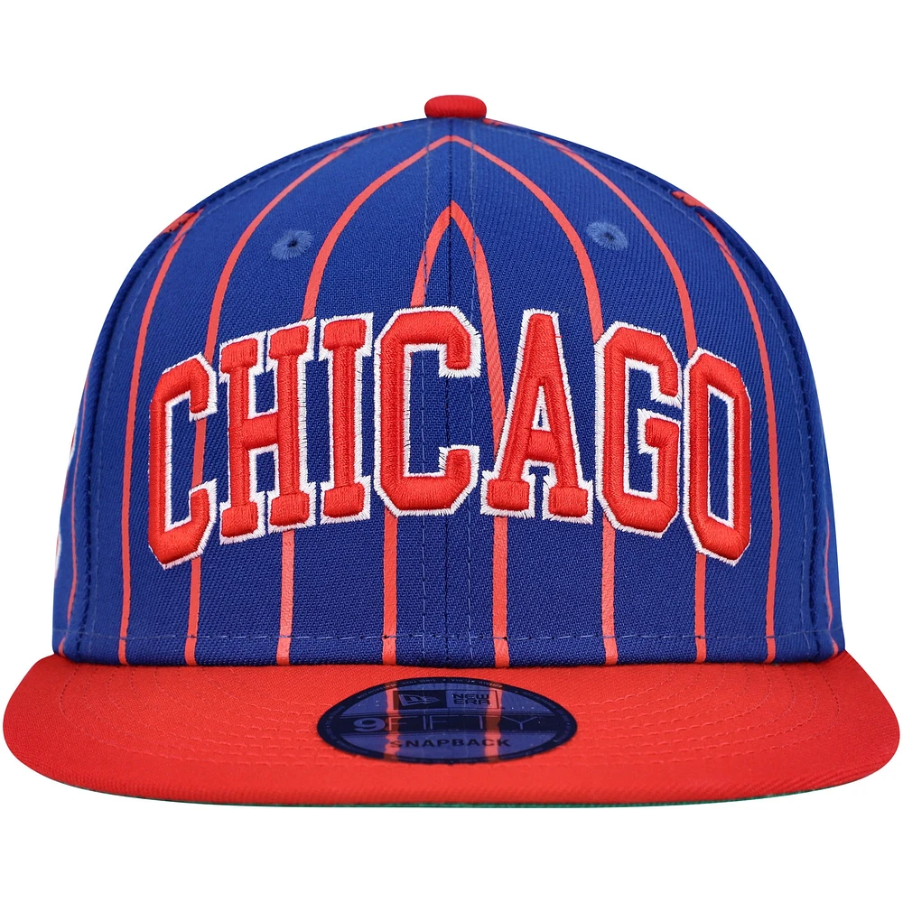 Men's New Era  Royal/Red Chicago Cubs City Arch 9FIFTY Snapback Hat