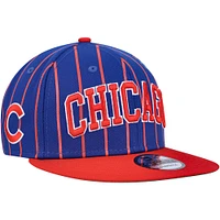 Casquette Snapback 9FIFTY Chicago Cubs City Arch New Era pour homme, bleu roi/rouge