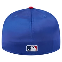 Men's New Era Royal/Red Chicago Cubs Satin 59FIFTY Fitted Hat