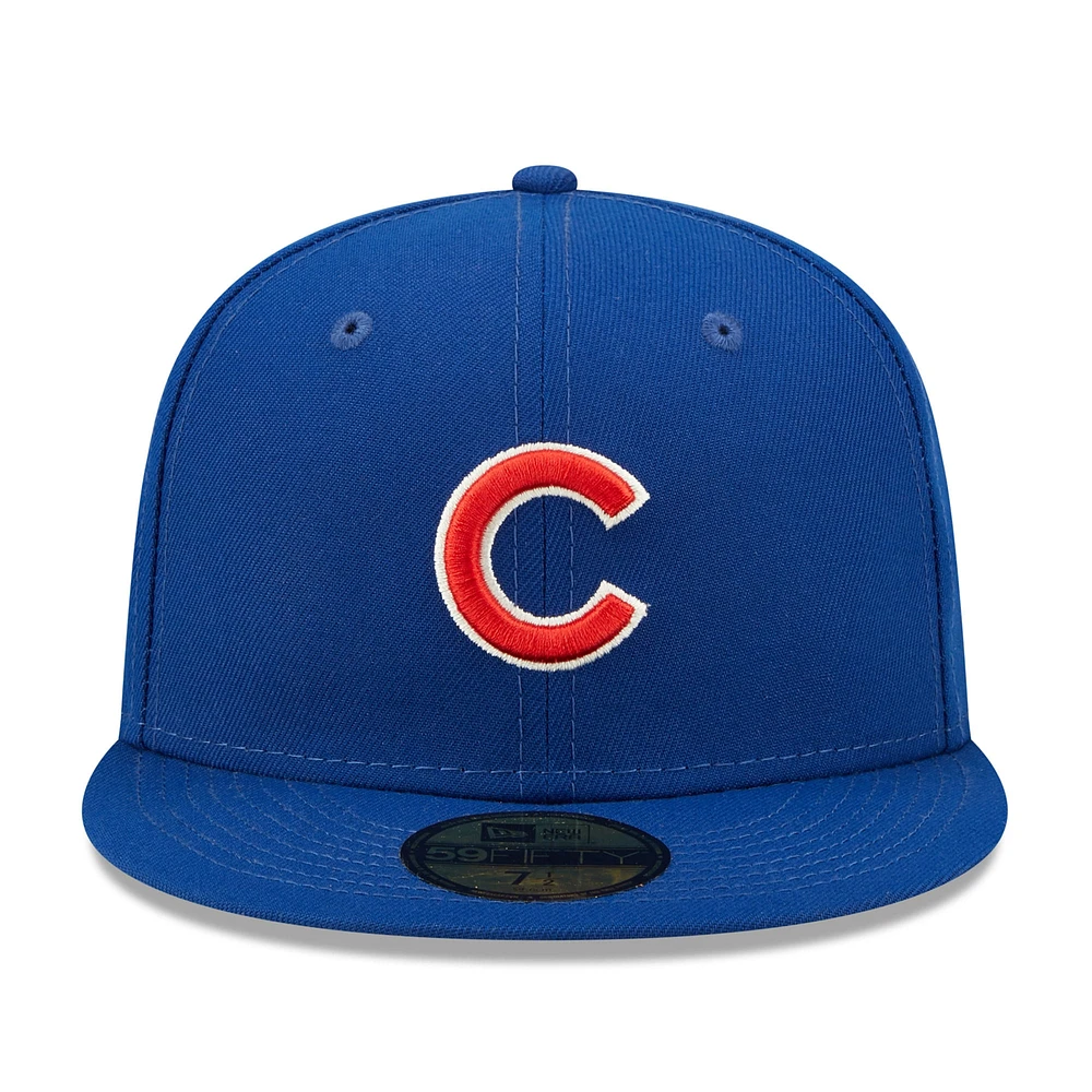 Men's New Era Royal Chicago Cubs 2016 World Series Champions Citrus Pop UV 59FIFTY Fitted Hat