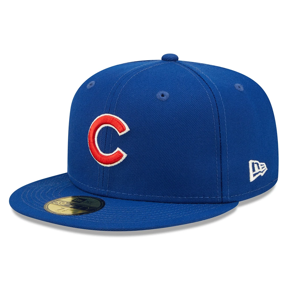 Men's New Era Royal Chicago Cubs 2016 World Series Champions Citrus Pop UV 59FIFTY Fitted Hat