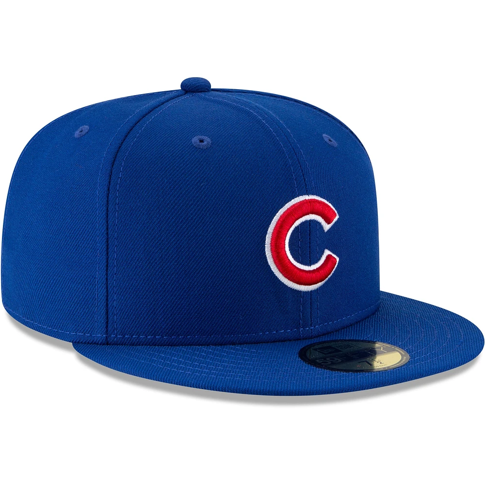 Men's New Era Royal Chicago Cubs 2016 World Series Wool 59FIFTY Fitted Hat