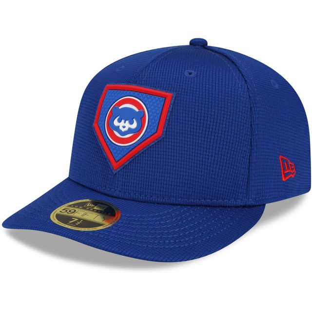 New Era Men's New Era Royal Chicago Cubs White Logo Low Profile 59FIFTY  Fitted Hat