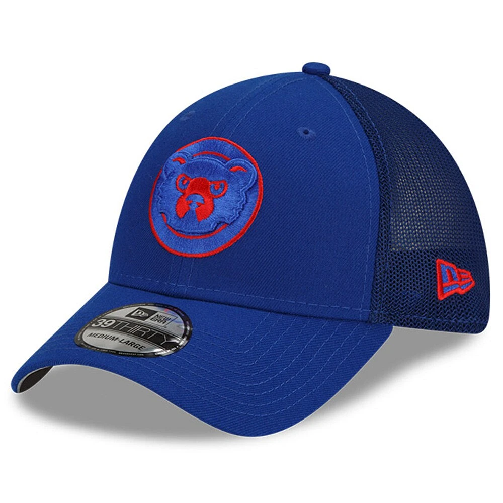 New Era Royal Chicago Cubs 2022 Batting Practice 39THIRTY Flex Casquette pour homme