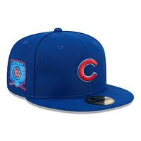 Casquette ajustée New Era Royal Chicago Cubs 2023 MLB Father's Day On-Field 59FIFTY pour homme