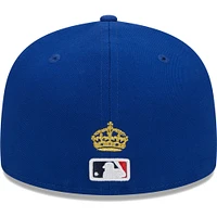 Men's New Era Royal Chicago Cubs 2023 MLB World Tour: London Series Flag Fill 59FIFTY Fitted Hat