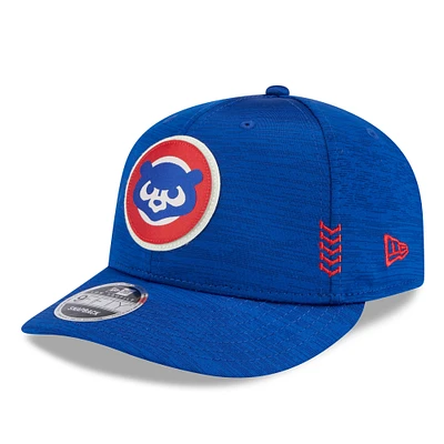 Casquette Snapback 9FIFTY Low Profile Royal Chicago Cubs 2024 Clubhouse New Era pour homme