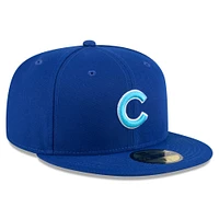 Casquette ajustée 59FIFTY pour la fête des pères Royal Chicago Cubs 2024 New Era hommes