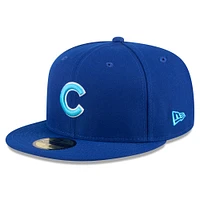 Casquette ajustée 59FIFTY pour la fête des pères Royal Chicago Cubs 2024 New Era hommes