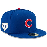 Casquette ajustée 59FIFTY Jackie Robinson Day 2024 des Royal Chicago Cubs New Era pour homme