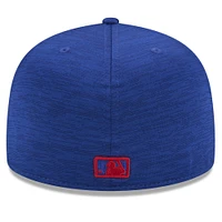 Casquette ajustée 59FIFTY Royal Chicago Cubs 2024 MLB Clubhouse New Era pour homme