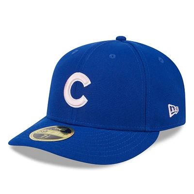 Casquette ajustée 59FIFTY à profil bas pour la fête des mères Royal Chicago Cubs 2024 New Era hommes