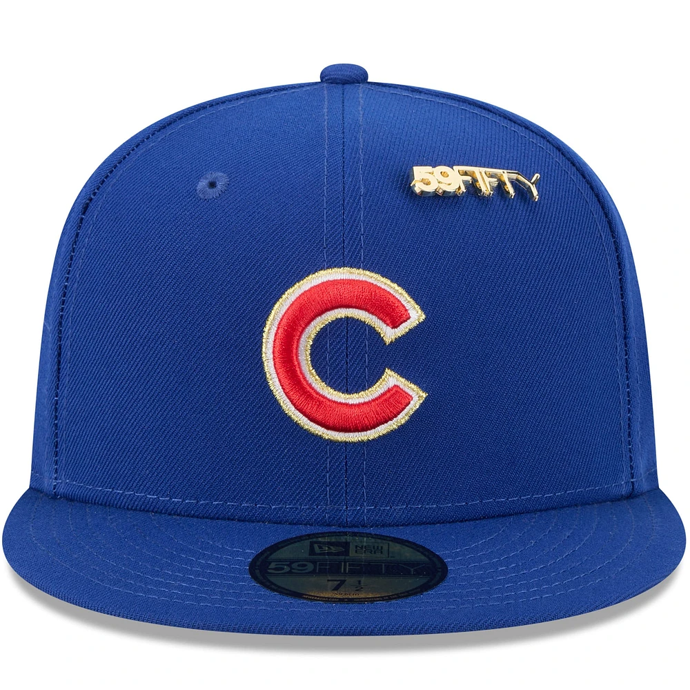 Men's New Era  Royal Chicago Cubs 2025 59FIFTY Day Fitted Hat with Pins