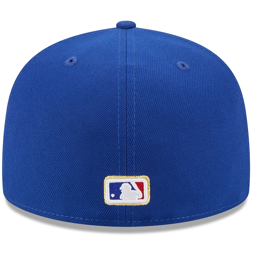 Men's New Era  Royal Chicago Cubs 2025 59FIFTY Day Fitted Hat with Pins