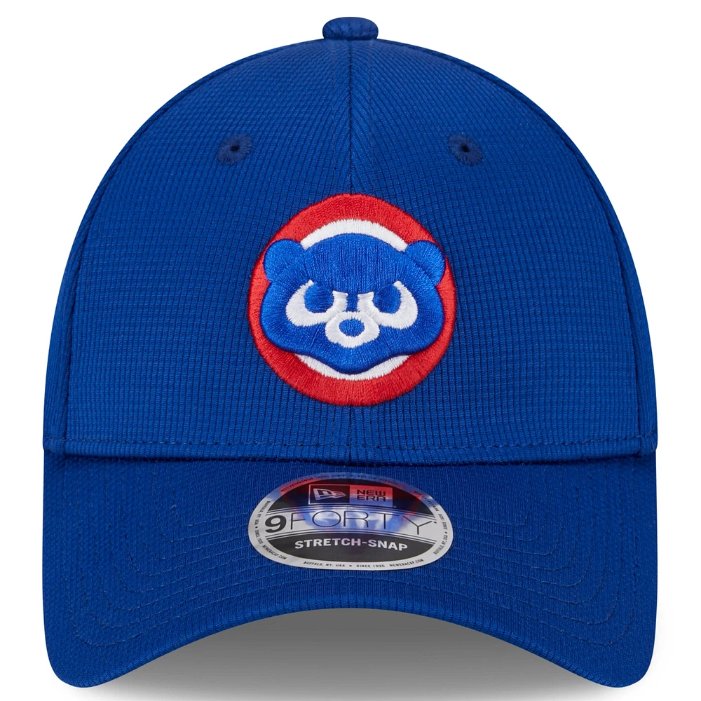 Men's New Era  Royal Chicago Cubs 2025 Batting Practice 9FORTY Adjustable Hat