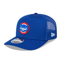 Men's New Era  Royal Chicago Cubs 2025 Batting Practice 9SEVENTY Stretch-Snap Trucker Hat