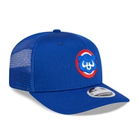 Men's New Era  Royal Chicago Cubs 2025 Batting Practice 9SEVENTY Stretch-Snap Trucker Hat