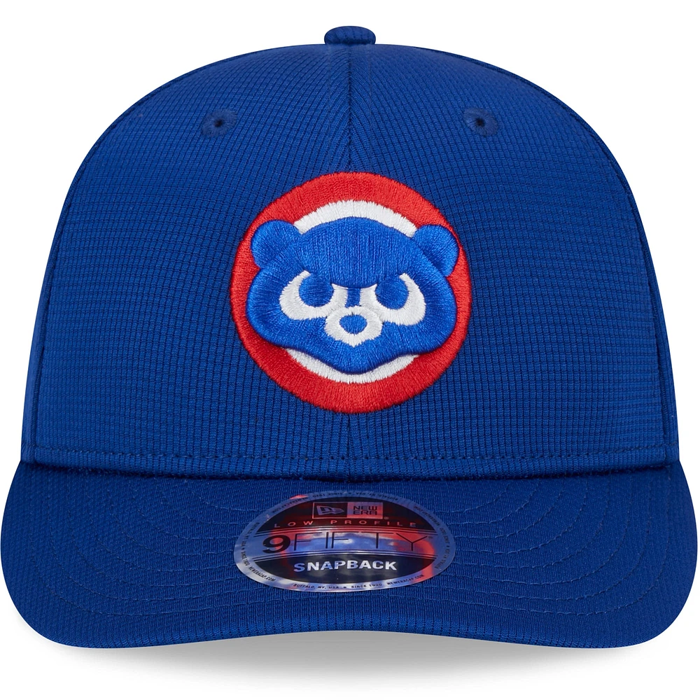 Men's New Era  Royal Chicago Cubs 2025 Batting Practice Low Profile 9FIFTY Snapback Hat