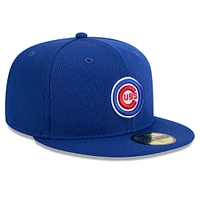 Casquette ajustée MLB Clubhouse 59FIFTY 2025 des Chicago Cubs de New Era pour homme