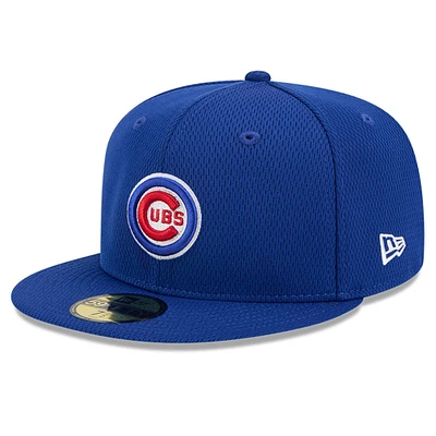 Casquette ajustée MLB Clubhouse 59FIFTY 2025 des Chicago Cubs de New Era pour homme