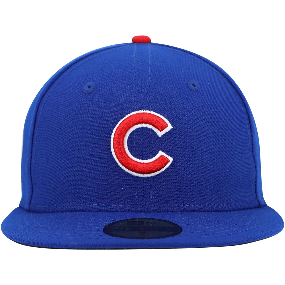 New Era royale Cubs de Chicago 11 Memorial Side Patch 59FIFTY Chapeau masculin