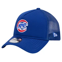 Casquette ajustable 9FORTY A-Frame Trucker Royal Chicago Cubs de New Era pour homme