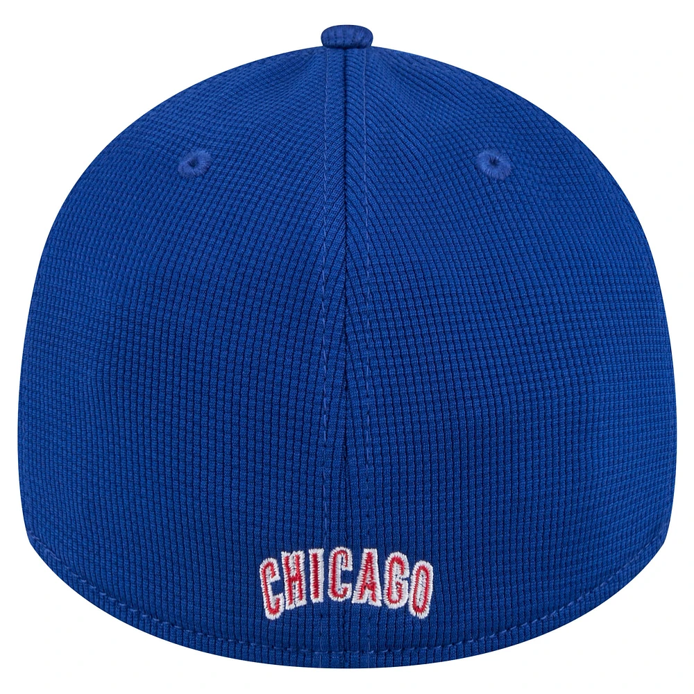 Casquette flexible New Era Royal Chicago Cubs Active Pivot 39THIRTY pour hommes