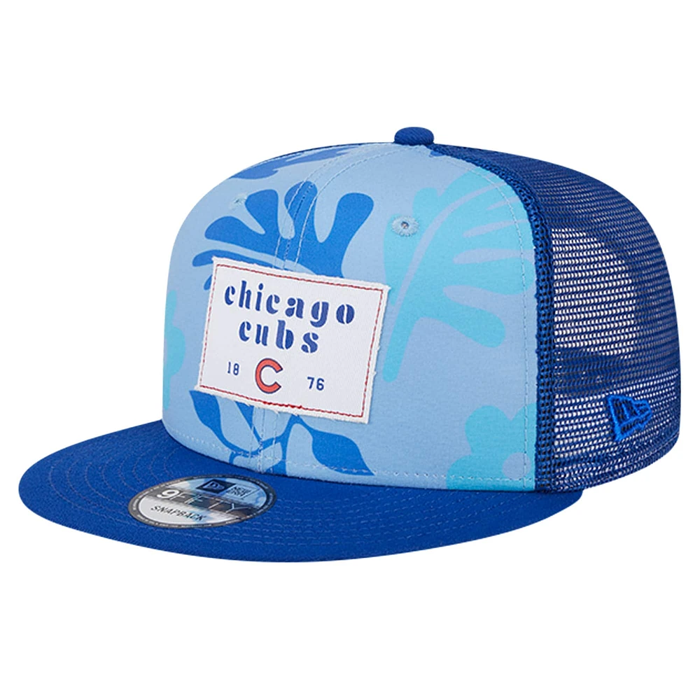 Men's New Era Royal Chicago Cubs Bikini Bottom Trucker 9FIFTY Snapback Hat