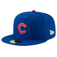 Casquette ajustée Buck O'Neil On Field 59FIFTY Royal Chicago Cubs de New Era pour homme