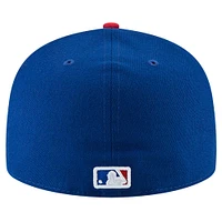 Casquette ajustée Buck O'Neil On Field 59FIFTY Royal Chicago Cubs de New Era pour homme