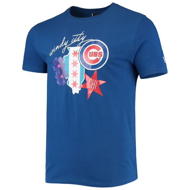 NWE CUBS ROYAL MLB MENS CITY CLUSTER SS TEE TEEMENSCR