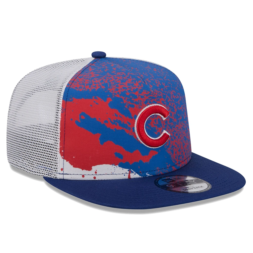 Casquette Snapback 9FIFTY Royal Chicago Cubs Court Sport New Era pour homme