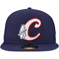 Casquette ajustée New Era Royal Chicago Cubs Duo Logo 2.0 59FIFTY pour homme