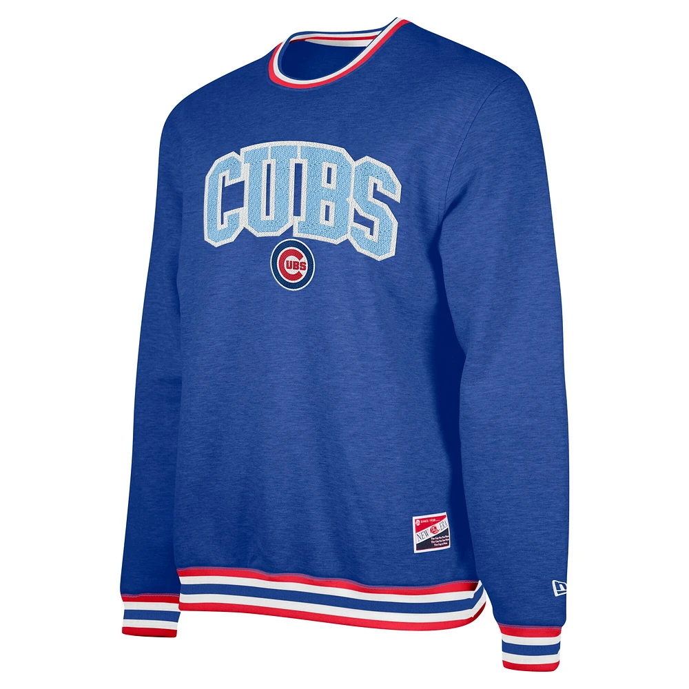 Men's New Era Royal Chicago Cubs Father's Day Pullover Sweatshirt