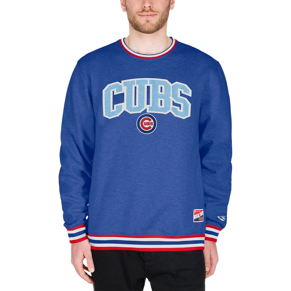 Sweat-shirt New Era Royal Chicago Cubs pour la fête des pères hommes