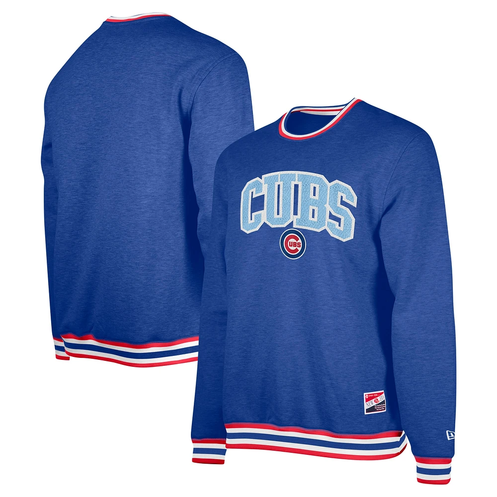 Sweat-shirt New Era Royal Chicago Cubs pour la fête des pères hommes