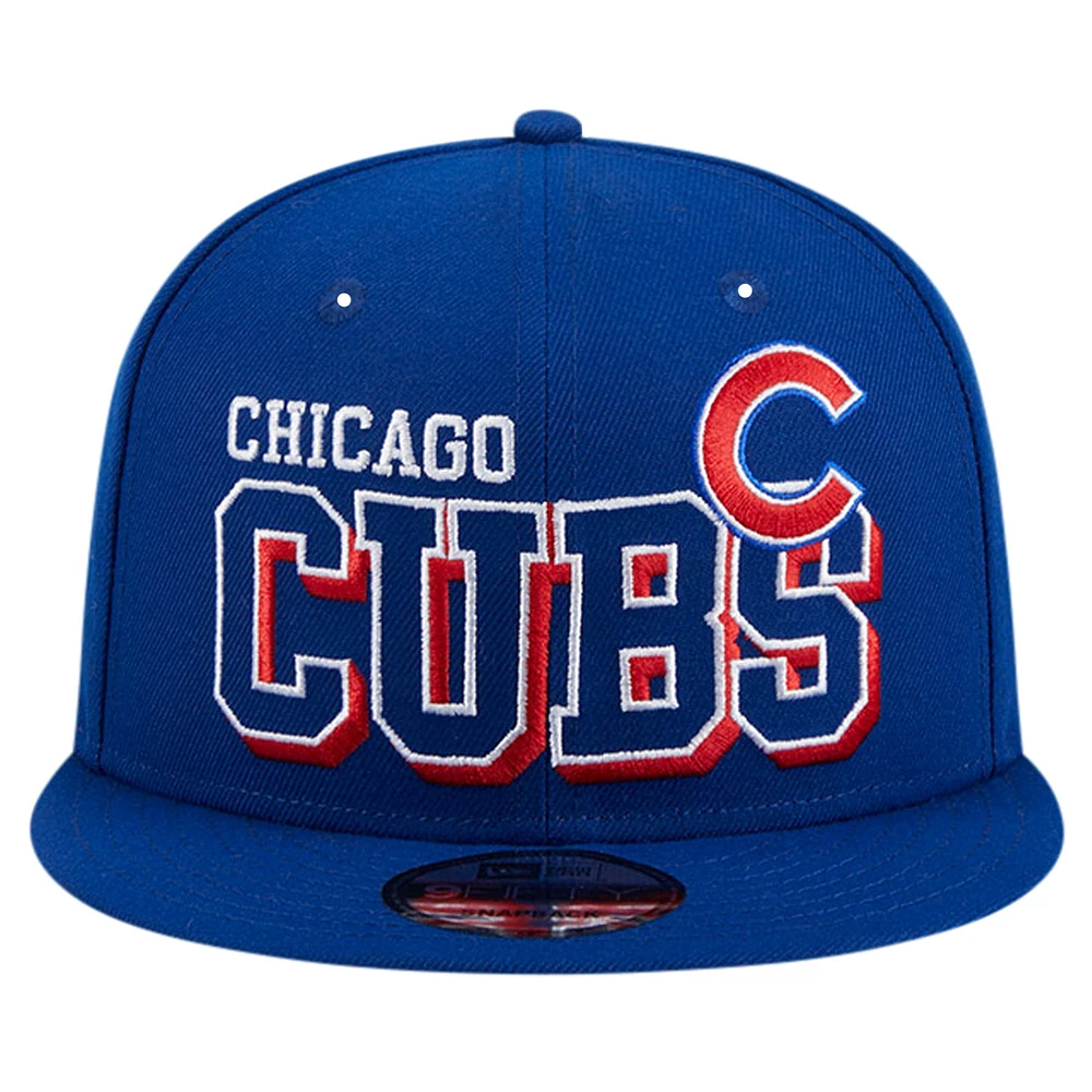 Men's New Era Royal Chicago Cubs Game Day Bold 9FIFTY Snapback Hat