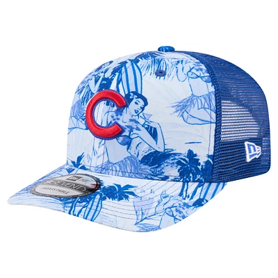 Men's New Era Royal Chicago Cubs Hula Trucker 9SEVENTY Adjustable Hat