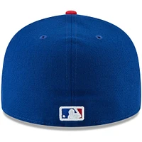 Casquette ajustée 59FIFTY pour homme avec patch latéral Jackie Robinson Day des Chicago Cubs de New Era Royal