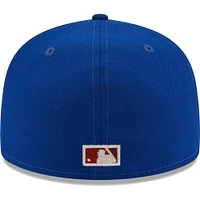 Casquette ajustée New Era Royal Chicago Cubs Meteor 59FIFTY pour homme