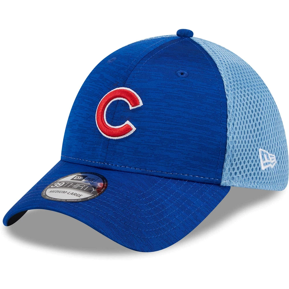 Casquette flexible Neo 39THIRTY Royal Chicago Cubs New Era pour hommes