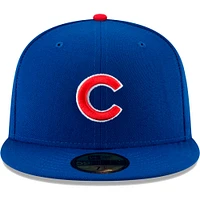 Casquette ajustée New Era Royal Chicago Cubs On-Field 2023 World Tour London Series 59FIFTY pour homme