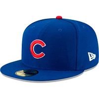 Casquette ajustée New Era Royal Chicago Cubs On-Field 2023 World Tour London Series 59FIFTY pour homme