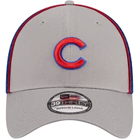 Casquette flexible 39THIRTY Pipe bleue des Chicago Cubs New Era pour hommes