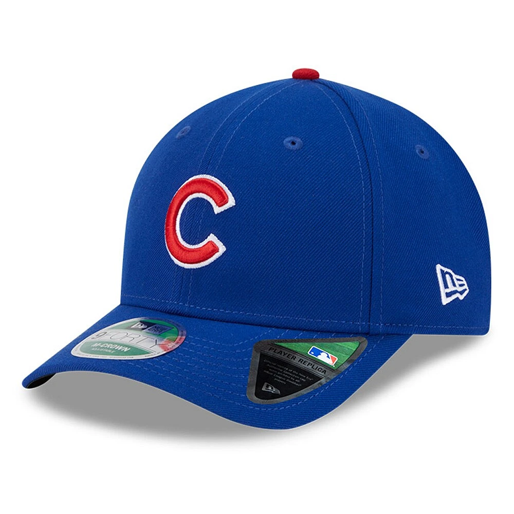 Casquette ajustable New Era Royal Chicago Cubs Player Replica 9FORTY pour homme