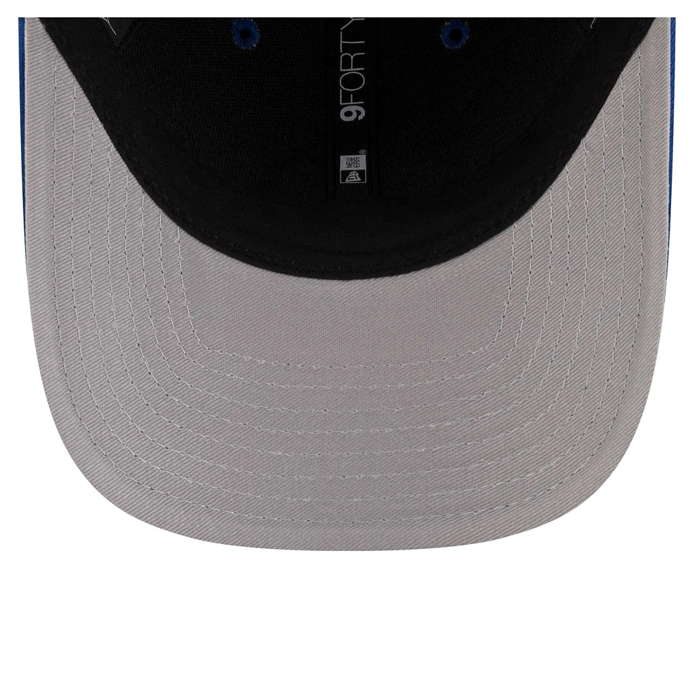 Casquette ajustable New Era Royal Chicago Cubs Player Replica 9FORTY pour homme